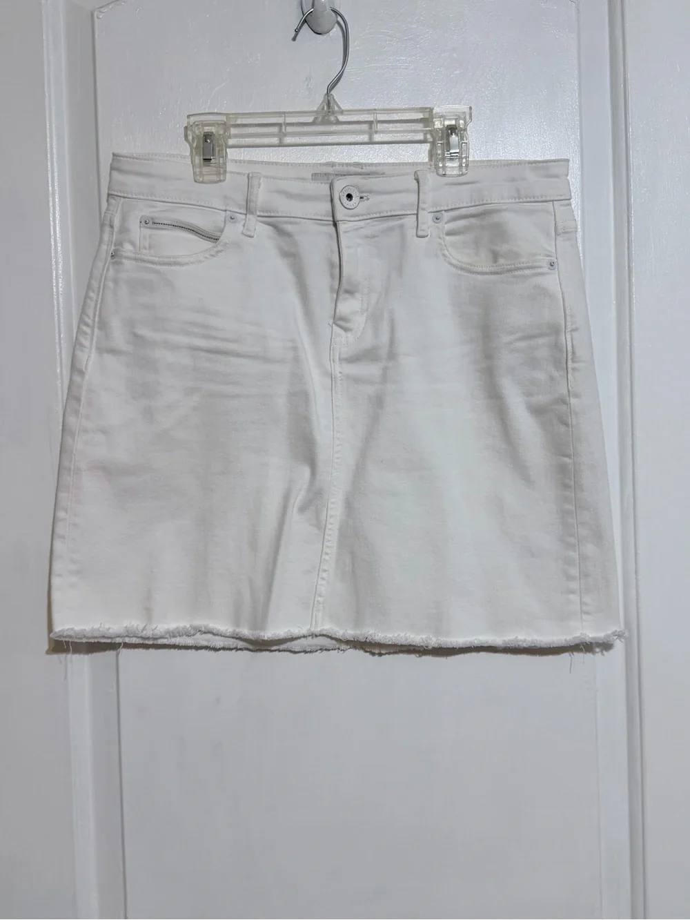Vineyard Vines White Denim Skirt western country concert sz 8